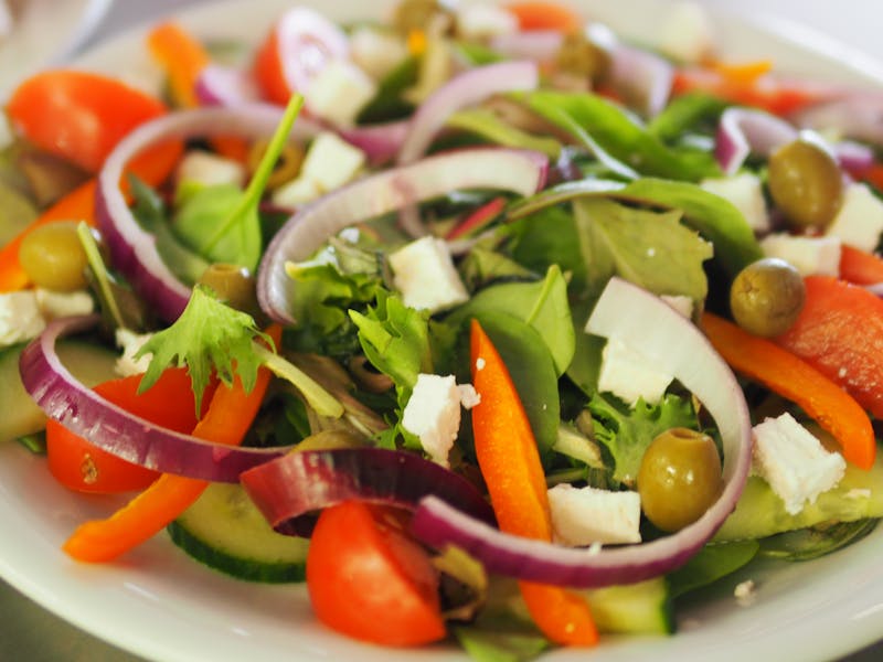 Fresh healthy restaurant food